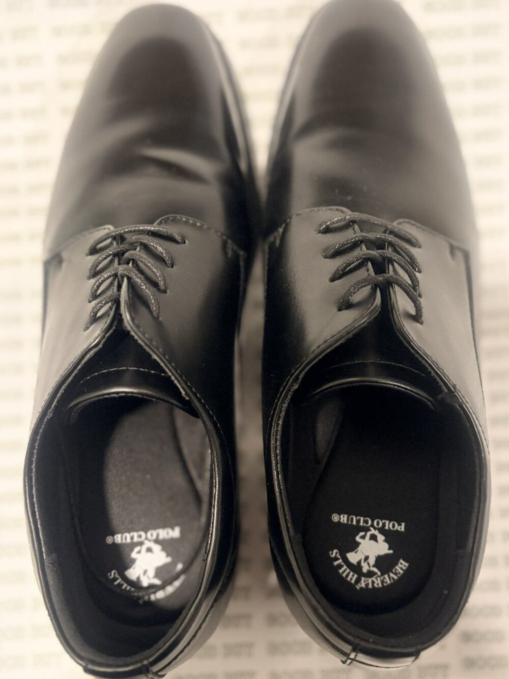 BEVERLY HILLS POLO CLUB MEN'S BLACK OXFORD DRESS SHOE